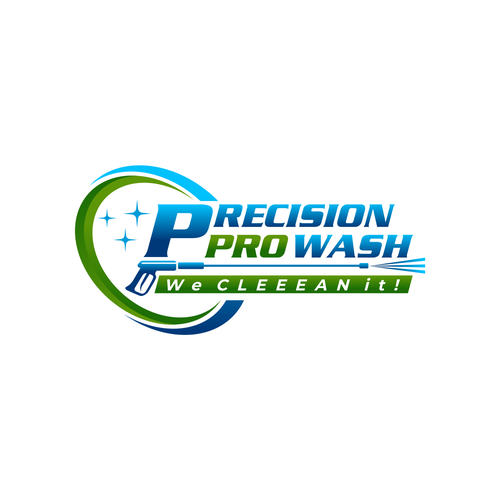 Precision Pro Wash logo design Design by Salman♥