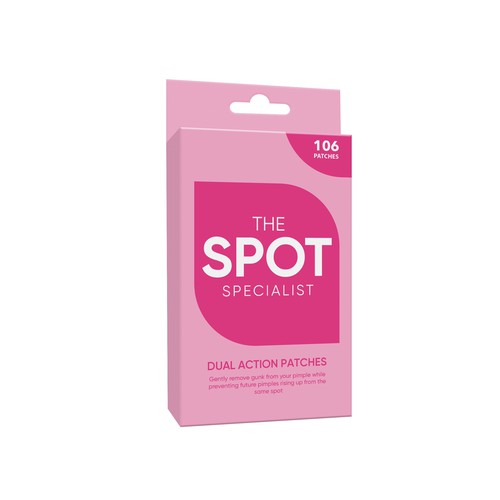 Pimple Patch PACKAGING to appeal to FEMALE BEAUTY user Design by Rajith Shantha