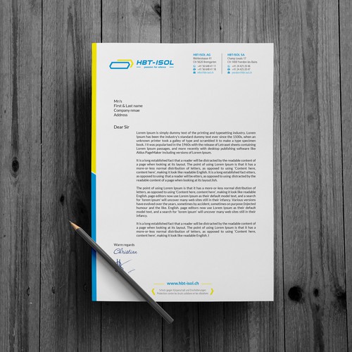 Implement the new logo on all our business papers Design by (VEER)