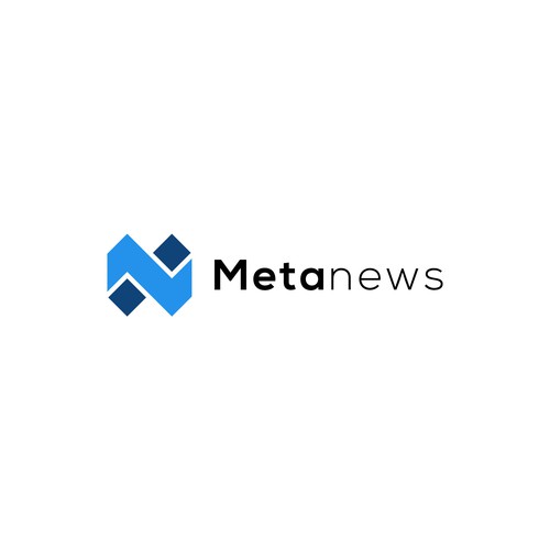 Design a logo for a web3 News platform called MetaNews Design by Jagdish Pandey