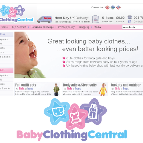 Baby store clothes website