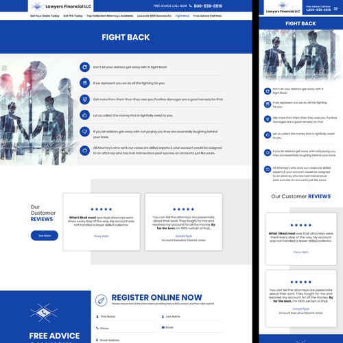 Debt Collection Website Design by Creative GS