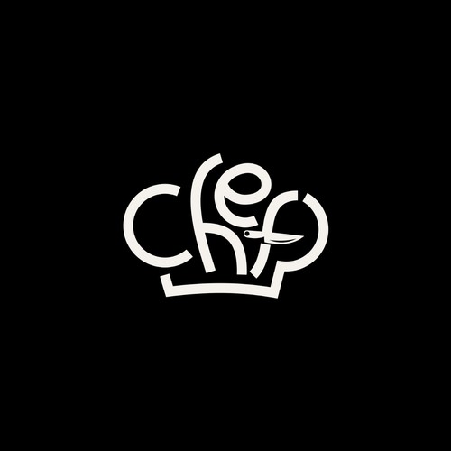 "CHEF": Food & Cooking Social Media Logo Design by O N I X