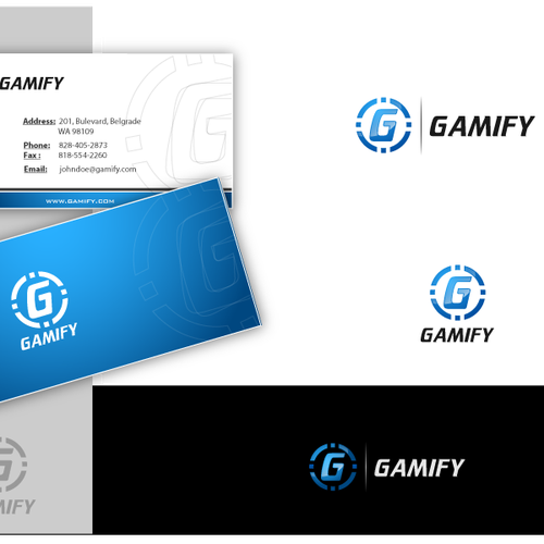 Gamify - Build the logo for the future of the internet.  Design by pritesh