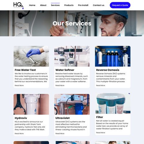 Website for Water Treatment Website Design por Kash B