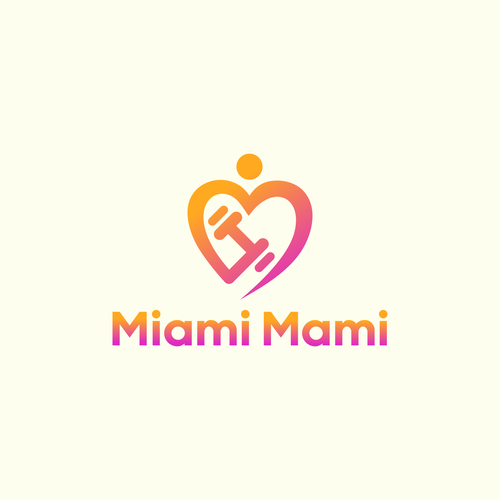 Powerful logo in Miami style for our mobile in-home personal training for pregnant and mothers Design réalisé par Iwan_Oz