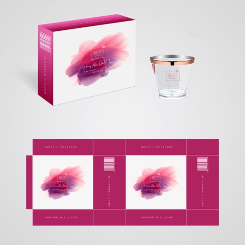 Design Product Packaging for Luxury Rose Gold Plastic Cups | Product ...