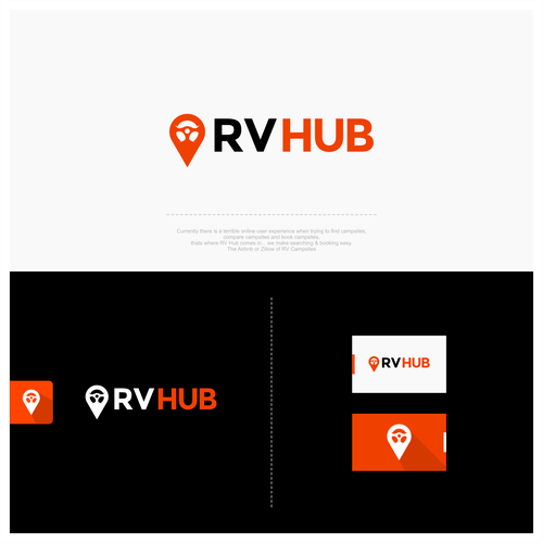 RV Hub, a campsite booking company Design by PIXSIA™