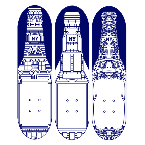 Design di Eye-catching illustration for New Yorker Beer Skateboard di EDSTER