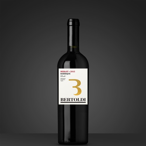 Create a Wine label for a Merlot Barrique "Bertoldi" from Italy Design by nestorson