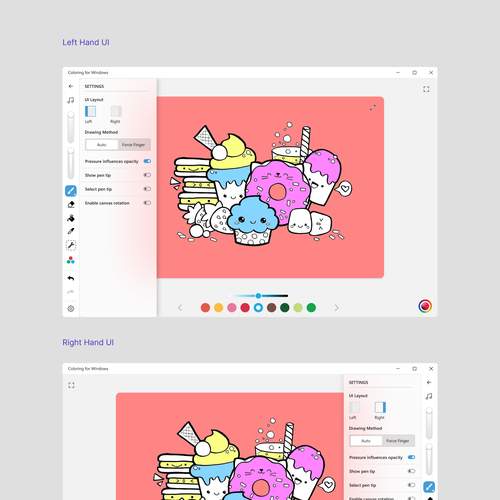 Coloring App design For Windows Design by Xalion