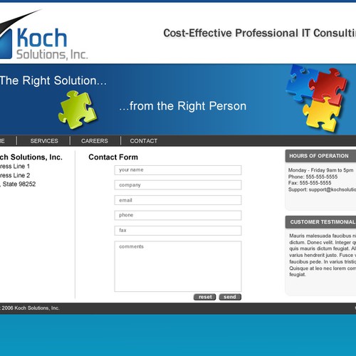 $500.00 Website template (Design only) Design by Blue Leaf Graphics