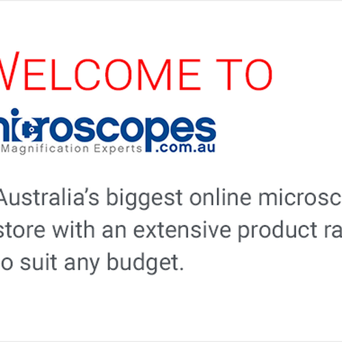 Microscopes.com.au -------------------------------------------- Banner Redesign Design by ideus