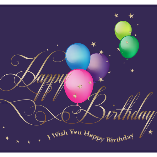 Create cool birthday card designs! Design by RedLogo