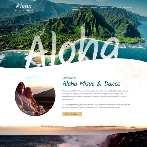 Aloha Spirit of Hawai'i offering stories and Hula courses Design by teardrops285