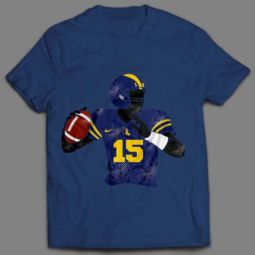 Need a super cool american football t-shirt design representing my kid, T- shirt contest