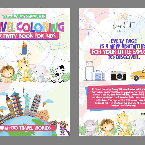 Design title and subtitle for coloring book Design by rulasic