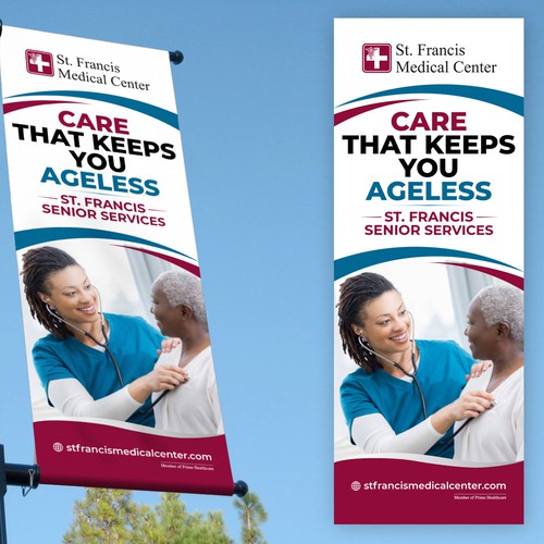 Design a banner that attracts older adults & families to use our specialized senior care & services Design by icon89GraPhicDeSign