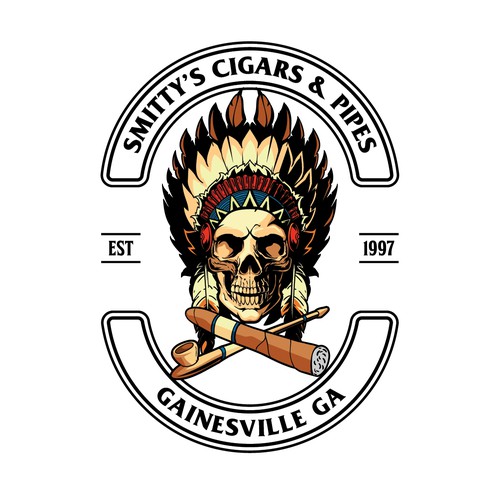 Rebranding for a local cigar lounge for T-Shirts, Coasters & decals Design by infernal kiss