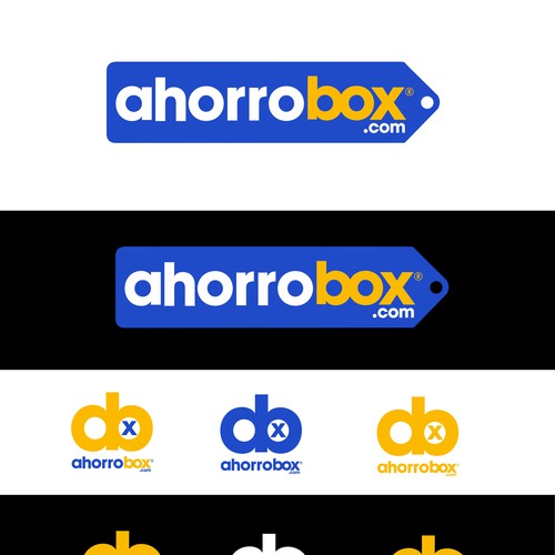 "ahorrobox.com" winning Logo design