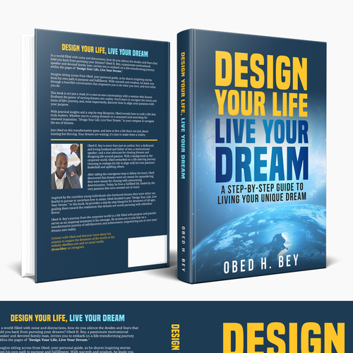 Design a book cover that will turn doubters into dream chasers. Design by Hisna