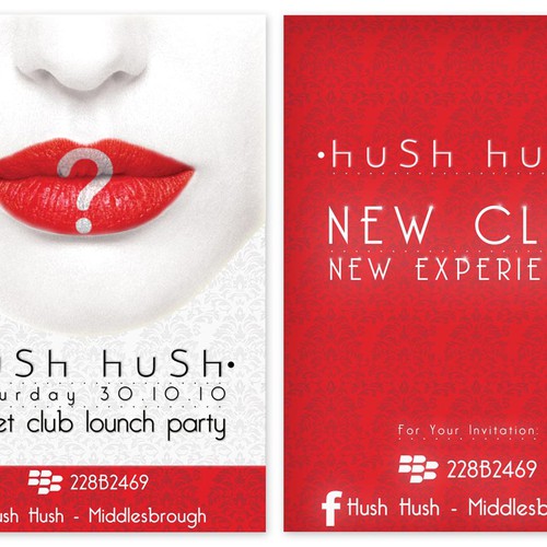 Exclusive Secret VIP Launch Party Poster/Flyer Design by AAAjelena