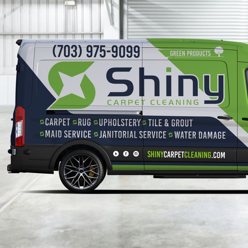 Commercial Truck/Van Wrap Design - Cleaning Company Design by ✨Elis Alves✨