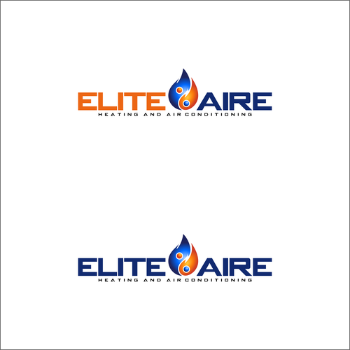 Heating and air logo to appeal to high end residential customers  and commercial customers that shows the customer elite Design by IM85™