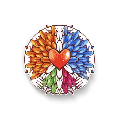 Design di Design A Sticker That Embraces The Season and Promotes Peace di hanifuadzy