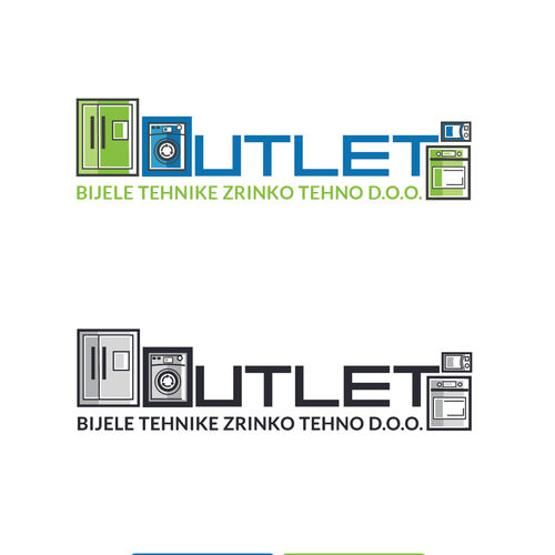 New logo for home appliances OUTLET store Ontwerp door TheNiceDude