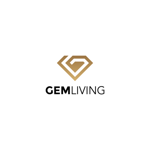 Geometrical, minimalist, modern brand design for Gem Living Design by Alfienock