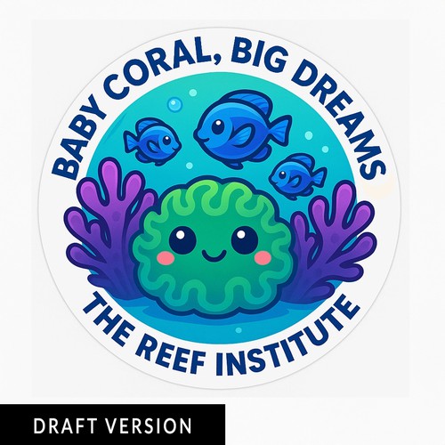 "Sticker Design for Coral Conservation!" winning Sticker by Birdy.