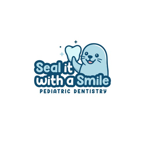 Modern and fun seal logo & branding package for new pediatric dentist! Diseño de Hana Munadhifa