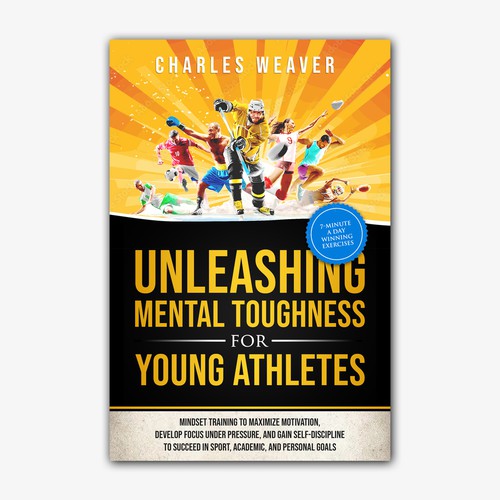 Design a book cover with young athletes going from losers to winners Design by 4 Season