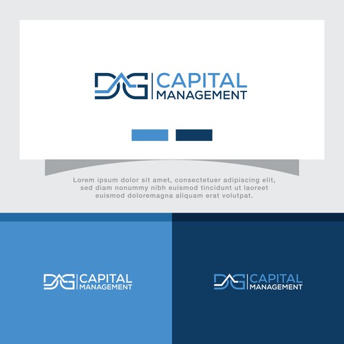 Logo & Brand guide for DG Capital Management an options trading Hedge Fund. Design réalisé par rouf_art