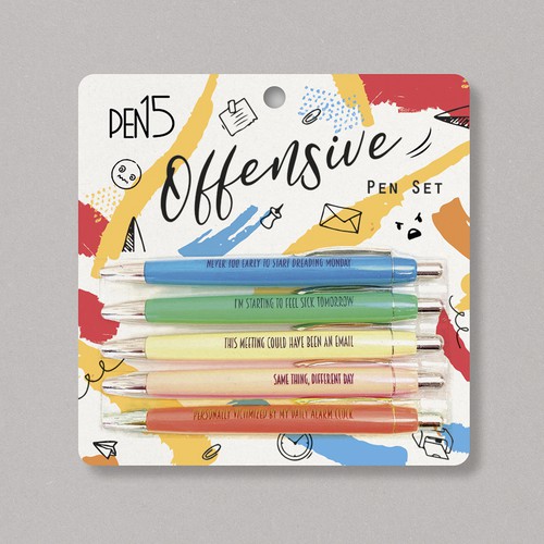 PEN15 pens need Blister Packaging! Design réalisé par PolinaShee