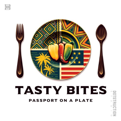 Design a Bold, Soulful Logo for Tasty Bites – Caribbean Meets Southern Comfort Design by Dotstruction Studio