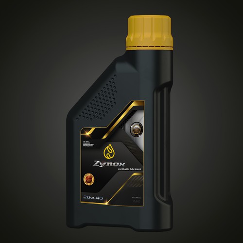 auto lubricant label design | strong , modern and powerful Design by Windmill Designer™