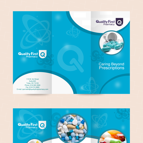 Design a eye-catching brochure for Quality First Pharmacy Réalisé par R.A.Y.N