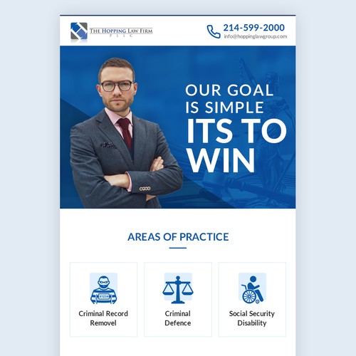 Law Firm Newsletter Template Design by Irshad 786