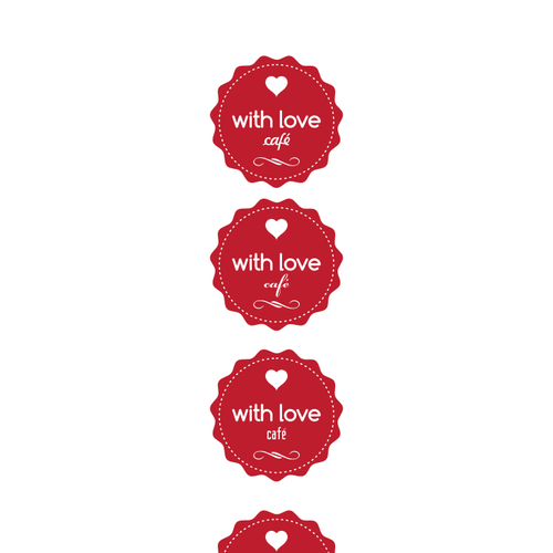 Logo for With Love Café Design by Angga Panji™