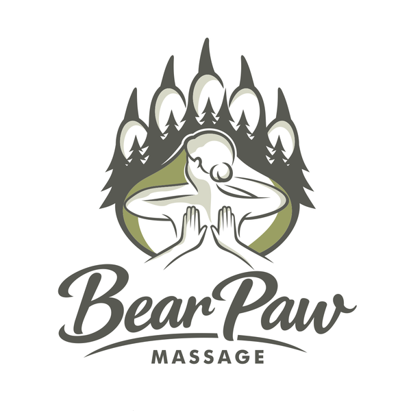 Design by KuinKuin ® titled "bear paw massage logo design"