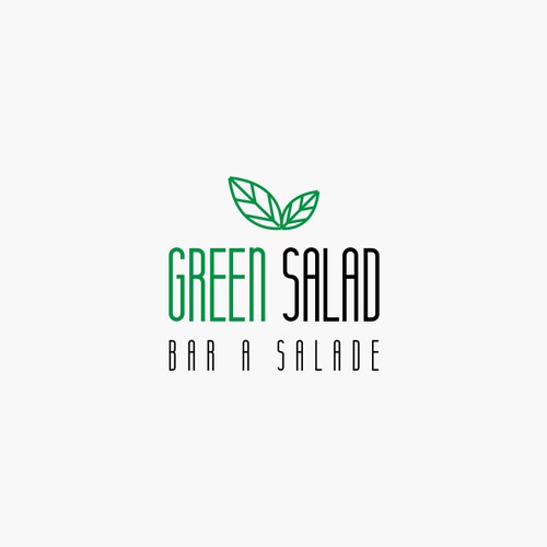 GREEN SALAD need his logo Design by Khowla_Art