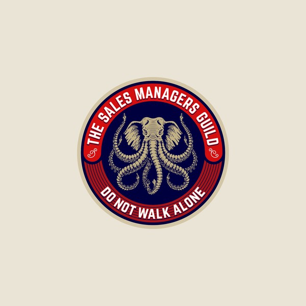Create a Timeless Crest Logo for the Sales Managers Guild (Featuring a Custom Octofant Mascot)