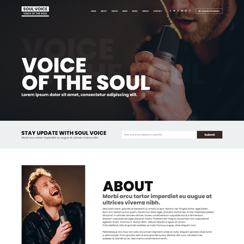 Design a website for artists of a London-based record label. Design by xandreanx.