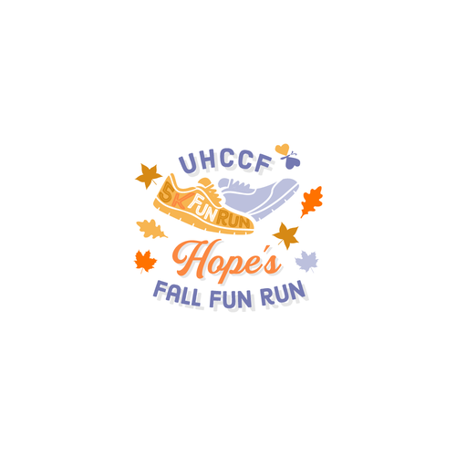 Fun logo for a Fall Themed 5K Run hosted by a charity Design por nuke.art