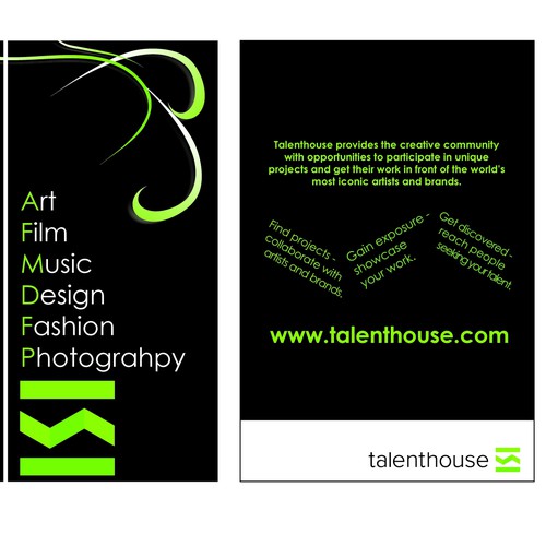 Designers: Get Creative! Flyer for Talenthouse... Design by carlashi07