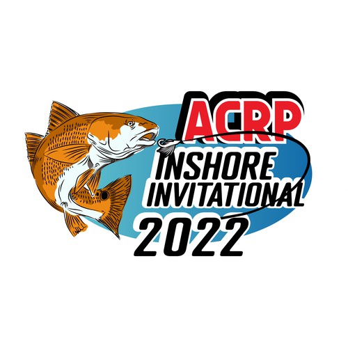 ACRP Fishing Tournament LOGO with fish illustration Design by Rainbowl_m