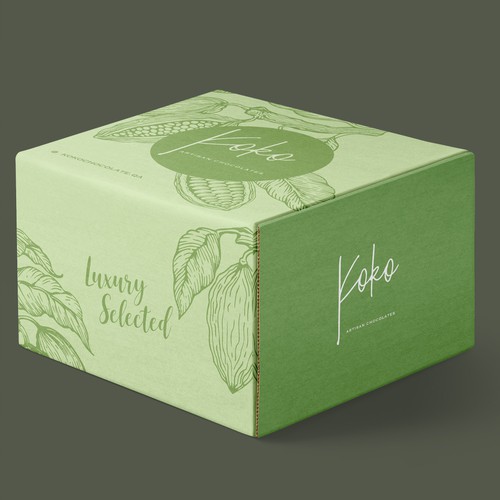 Design a folding chocolate box Design by Dzhafir