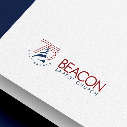 Beacon Baptist Church 75th anniversary logo Design by NABEEL™